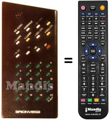 Télécommande équivalente 33 T 2