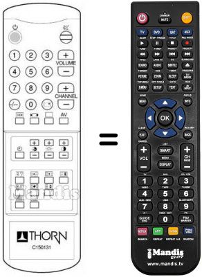 Télécommande équivalente C 15013 T Télécommande équivalente C 15013 T