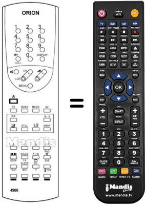 T&eacute;l&eacute;commande &eacute;quivalente Orion G 773