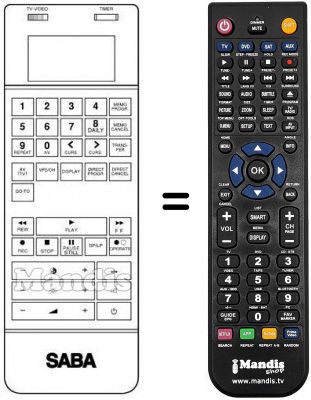 Télécommande équivalente 4B 20 E Télécommande équivalente 4B 20 E