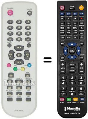 T&eacute;l&eacute;commande &eacute;quivalente JQ LTVJQ2003