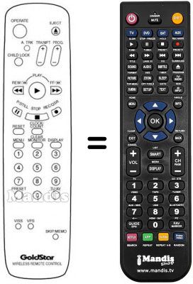 Télécommande équivalente 597-086G
