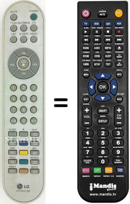 T&eacute;l&eacute;commande &eacute;quivalente Goldstar RZ-15LA70