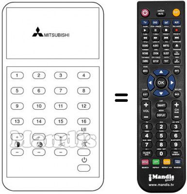 Télécommande équivalente 939P-05502 Télécommande équivalente 939P-05502