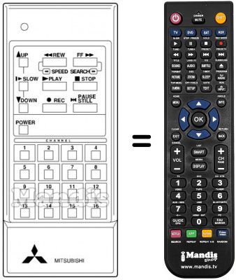 Télécommande équivalente 939P-06501 Télécommande équivalente 939P-06501