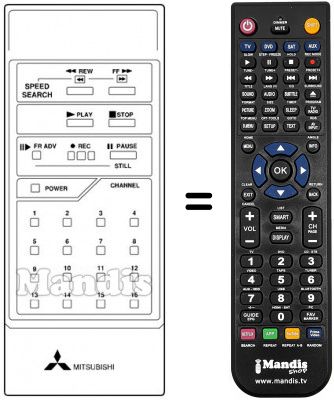 Télécommande équivalente 939P-10304 Télécommande équivalente 939P-10304
