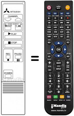 Télécommande équivalente 939P-11404 Télécommande équivalente 939P-11404