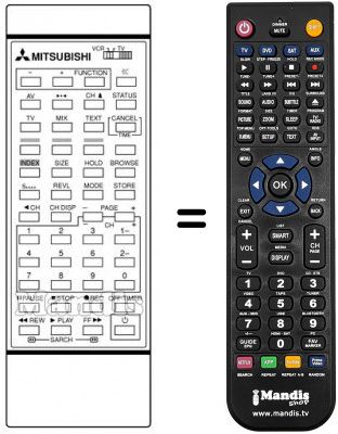 Télécommande équivalente 939P-212010 Télécommande équivalente 939P-212010