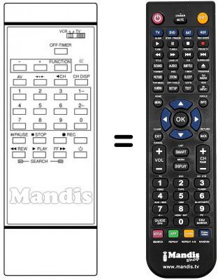 Télécommande équivalente 939P-212030 Télécommande équivalente 939P-212030