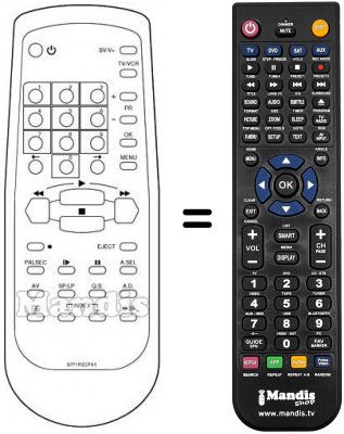 Télécommande équivalente 97P1R2CPA1