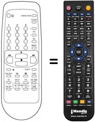 Télécommande équivalente Schaub Lorenz SL 4697