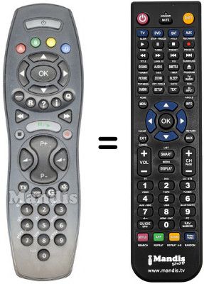 Télécommande équivalente ORANGE MALIGNE TV