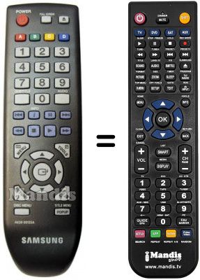 T&eacute;l&eacute;commande &eacute;quivalente AK59-00133A