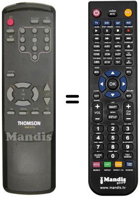 Télécommande équivalente ASR 10 TG Télécommande équivalente ASR 10 TG