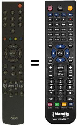 T&eacute;l&eacute;commande &eacute;quivalente Medion MD 7554 R