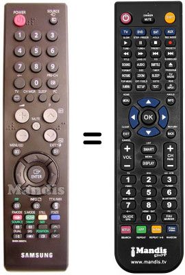 Télécommande équivalente BN59-00507B