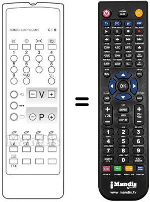 T&eacute;l&eacute;commande &eacute;quivalente C 1 M