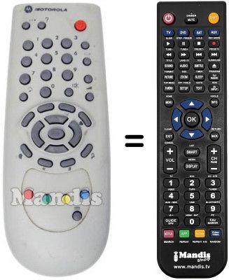 T&eacute;l&eacute;commande &eacute;quivalente NUMERICABLE CABLE ESTVIDEO COMMUNICATION