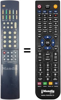 T&eacute;l&eacute;commande &eacute;quivalente Hitachi CL 2864 TA