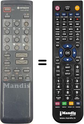 T&eacute;l&eacute;commande &eacute;quivalente CLE 876 D