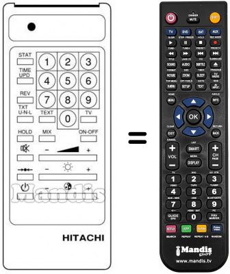 T&eacute;l&eacute;commande &eacute;quivalente Hitachi CST 2075