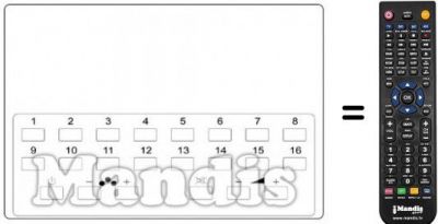 T&eacute;l&eacute;commande &eacute;quivalente Hitachi CPT 246 C