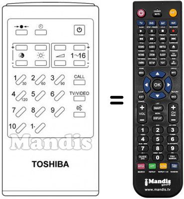 T&eacute;l&eacute;commande &eacute;quivalente CT-9129