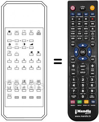 Télécommande équivalente Waltham CT 3753