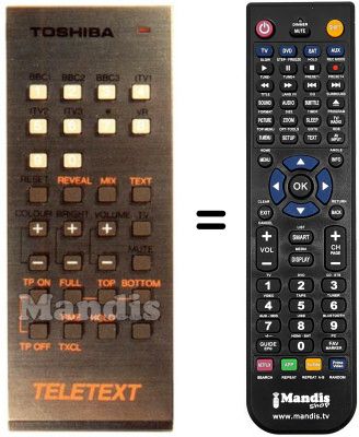 T&eacute;l&eacute;commande &eacute;quivalente CT-937