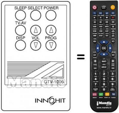 T&eacute;l&eacute;commande &eacute;quivalente CTV-1000