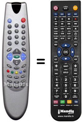 Télécommande équivalente Ctc CTV 520 ST