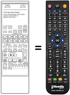 Télécommande équivalente DAEW97P1R11L00