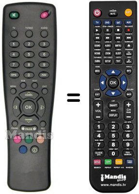 Télécommande équivalente Strong SRT 5106