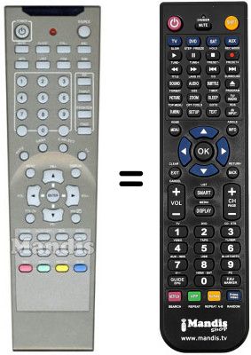 Télécommande équivalente Diamond DLP 3022