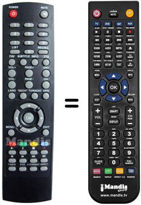 Télécommande équivalente Denver DMB 112 HDP01