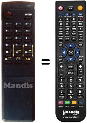 Télécommande équivalente DSR 100