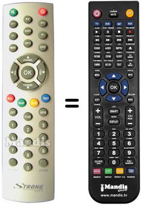 Télécommande équivalente Strong SRT 7420