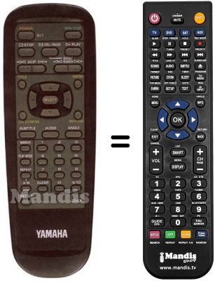 Télécommande équivalente Yamaha DVD S795