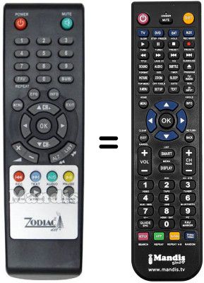 T&eacute;l&eacute;commande &eacute;quivalente Zodiac DZR 30