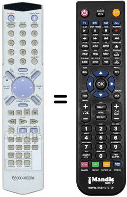 T&eacute;l&eacute;commande &eacute;quivalente E6900-X020A