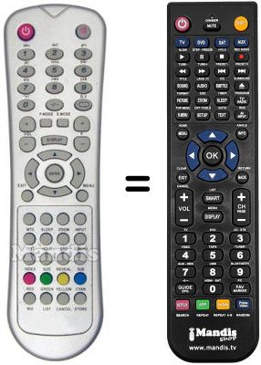 Télécommande équivalente GOLD GENESIS GDTV 26