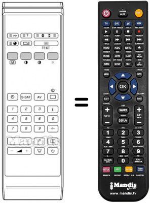 T&eacute;l&eacute;commande &eacute;quivalente EM 1