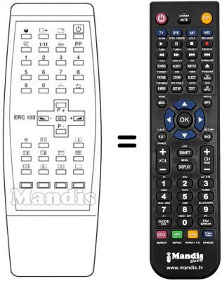 T&eacute;l&eacute;commande &eacute;quivalente ERC 103