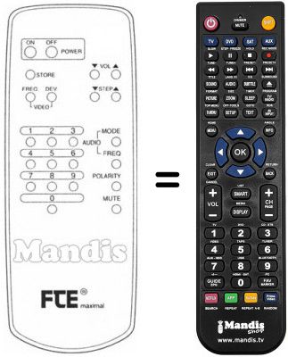 T&eacute;l&eacute;commande &eacute;quivalente ESR 1500 (ver. 2)