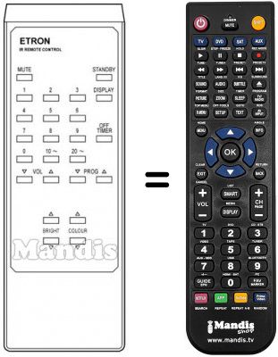 T&eacute;l&eacute;commande &eacute;quivalente ETRON