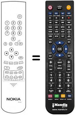 Télécommande équivalente Ingelen FP 82 F 7 Télécommande équivalente Ingelen FP 82 F 7