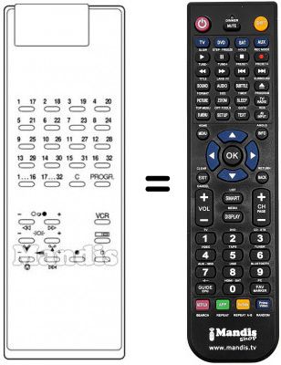Télécommande équivalente FS 1