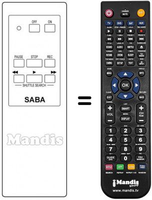 Télécommande équivalente FS 604 Télécommande équivalente FS 604