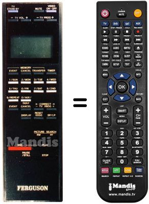 Télécommande équivalente FV 22 L Télécommande équivalente FV 22 L