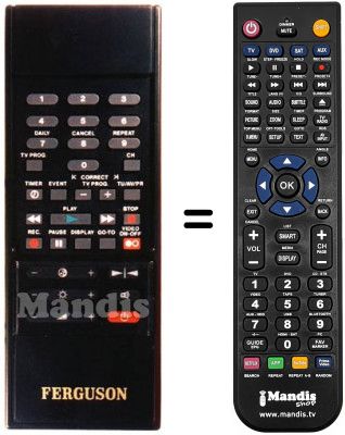 Télécommande équivalente FV 30 B Télécommande équivalente FV 30 B